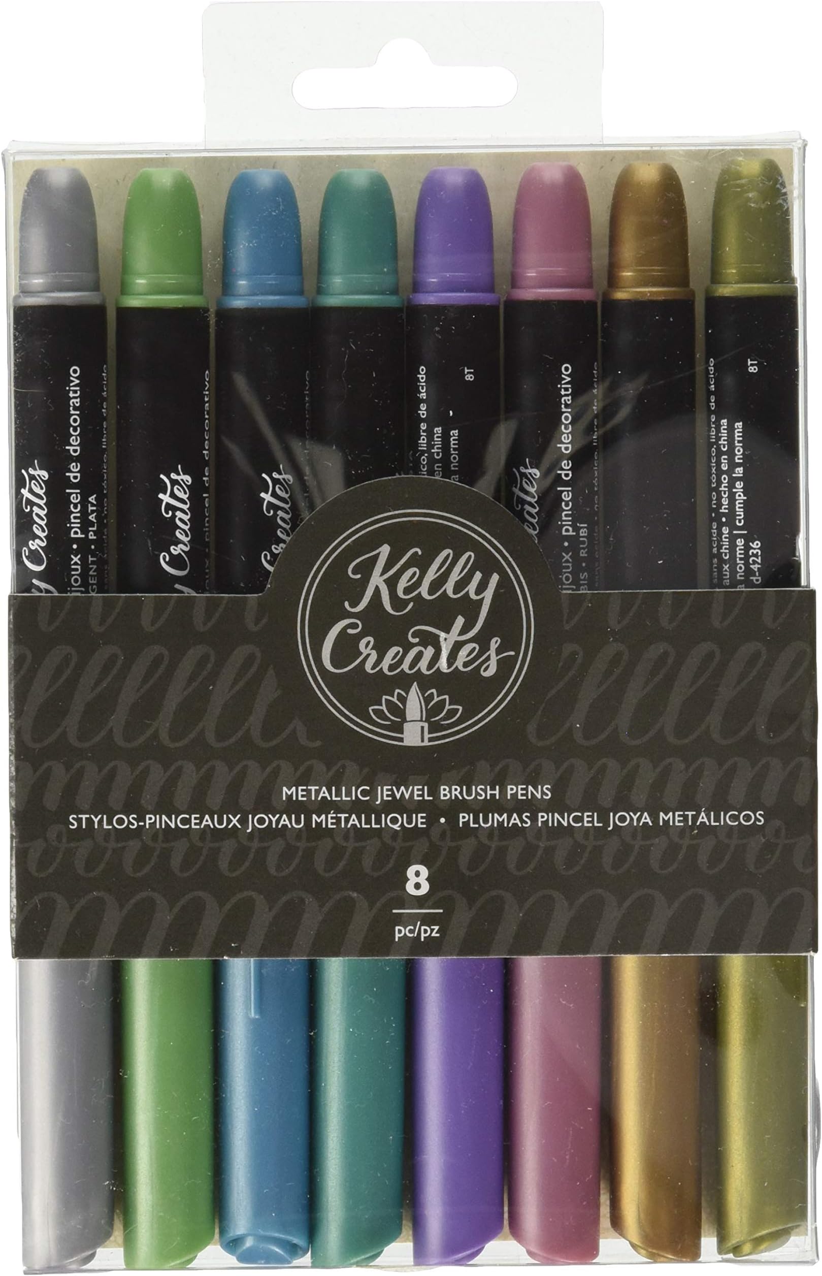 Kelly Creates Metallic Jewel Brush Pen