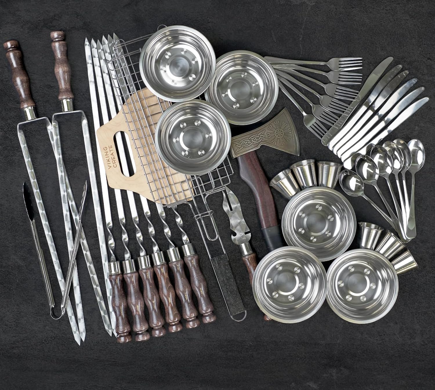 Barbeque Grill Accessories for Outdoor Cooking - Utensils Set - Premium Barbecue Tool Sets - Outdoor Grilling Accessories BBQ Supplies - Grill Set with Case Thor