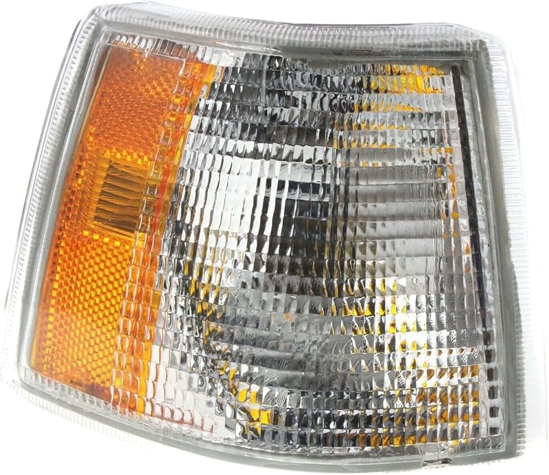 Signal Light Right Passenger Side Plastic Lens Clear & Amber Lens Marker Parking Turn Signal Corner Light for Volvo 850 GLT 1993-1997 & 1994-1996 & Base 1994-1997 & R 1996-1997