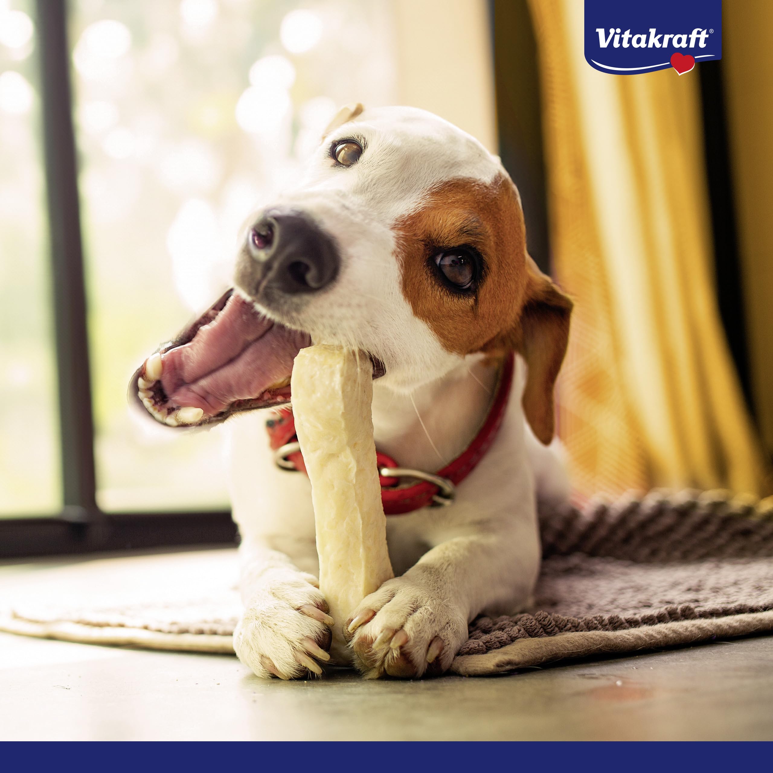Vitakraft Delicious Chews, Hundekauknochen, Kaurollen aus Rinderhaut umwickelt mit Hühnchenfleisch, zur Beschäftigung, ohne Zusatz von Zucker (10x 70g)