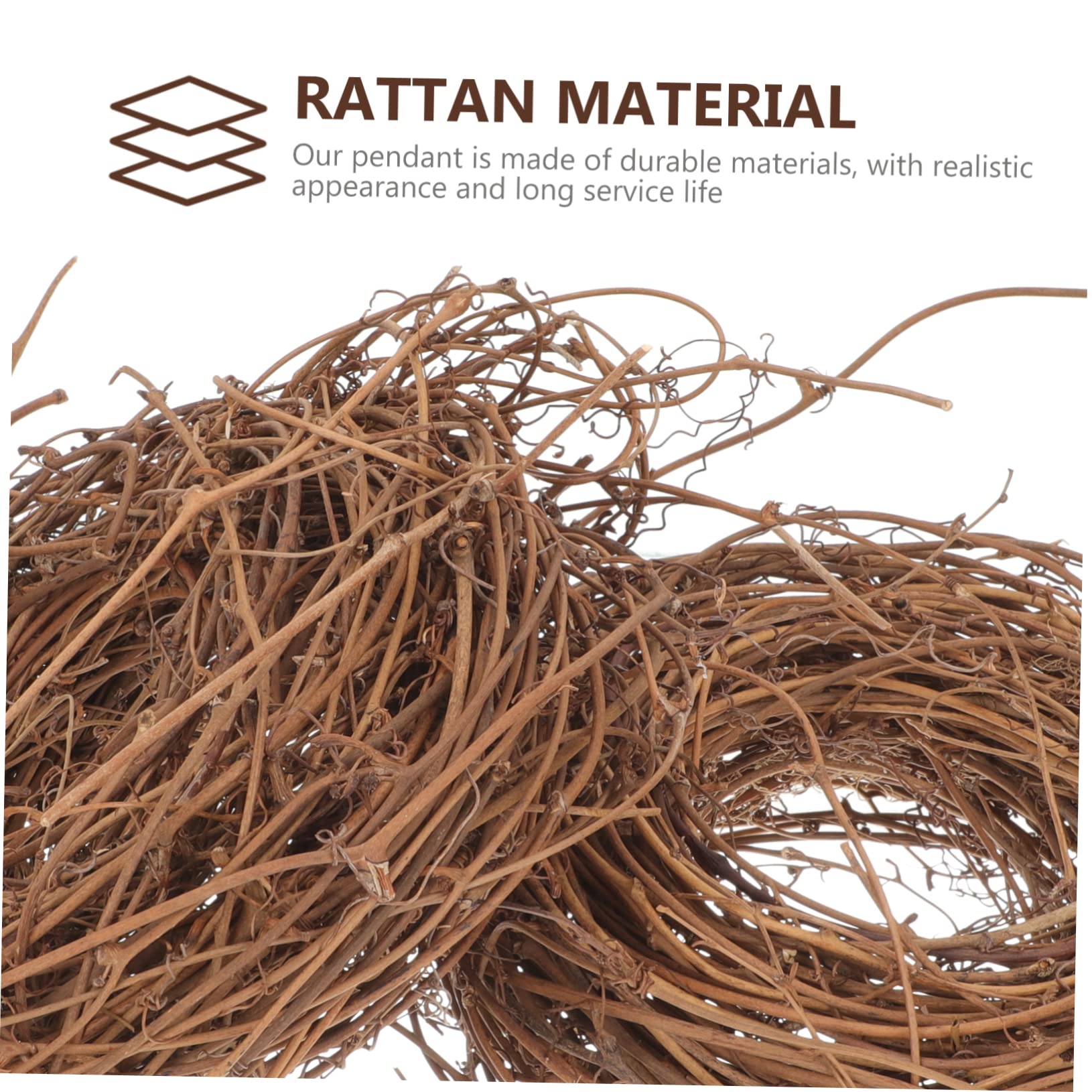 4 Rollen Rattankreis selber Machen DIY Bastelkranz Türkranz selber Machen Stroh Kranz weihnachtsbaumdeko Tannenbaum Dekoration Weihnachtsgirlande natürlicher Weinstock Rattan-Kranz PRETYZOOM
