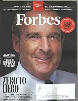 Forbes Magazine (August September 2024 Issue) Zero to Hero - Peter