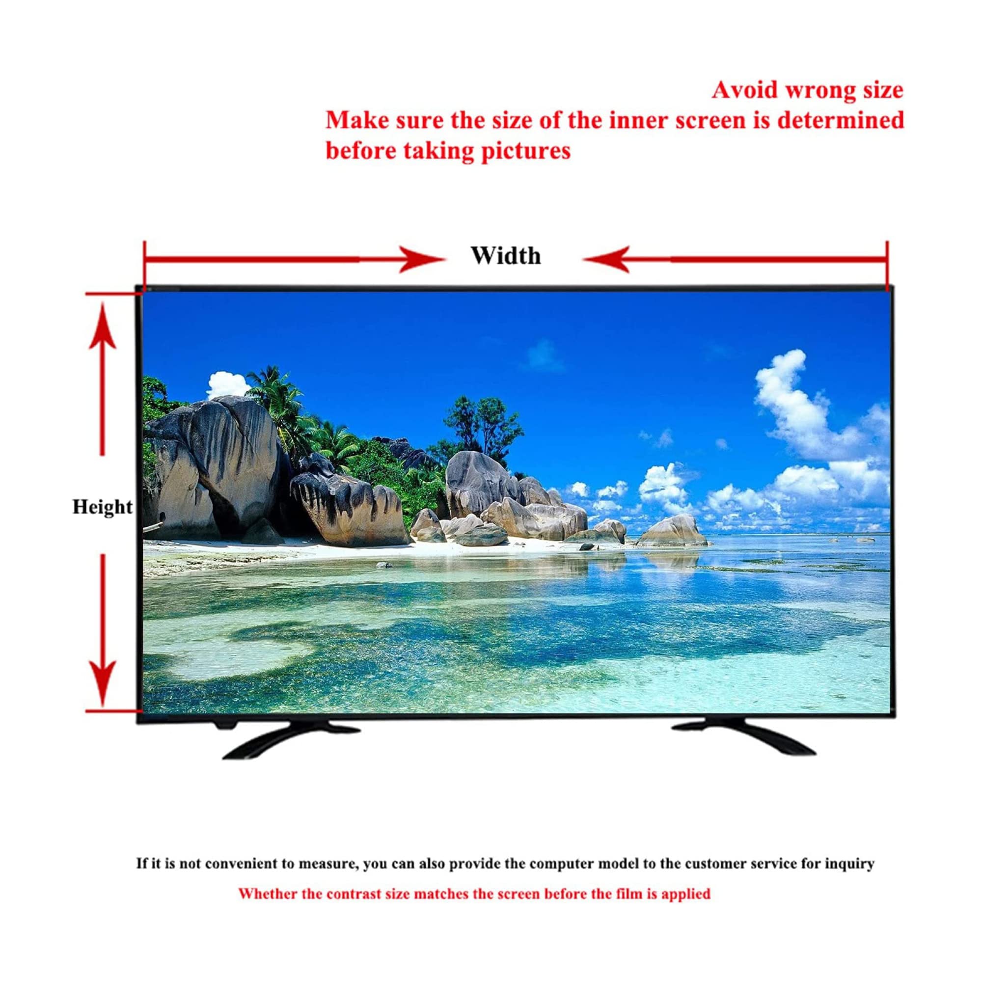 Od AntiGlare do 50-calowych matowych i folii chroniących przed niebieskim światłem telewizorów LCD, LED, 4K OLED QLED HDTV,Folia ochronna na ekran telewizora(50in 1095x616mm)