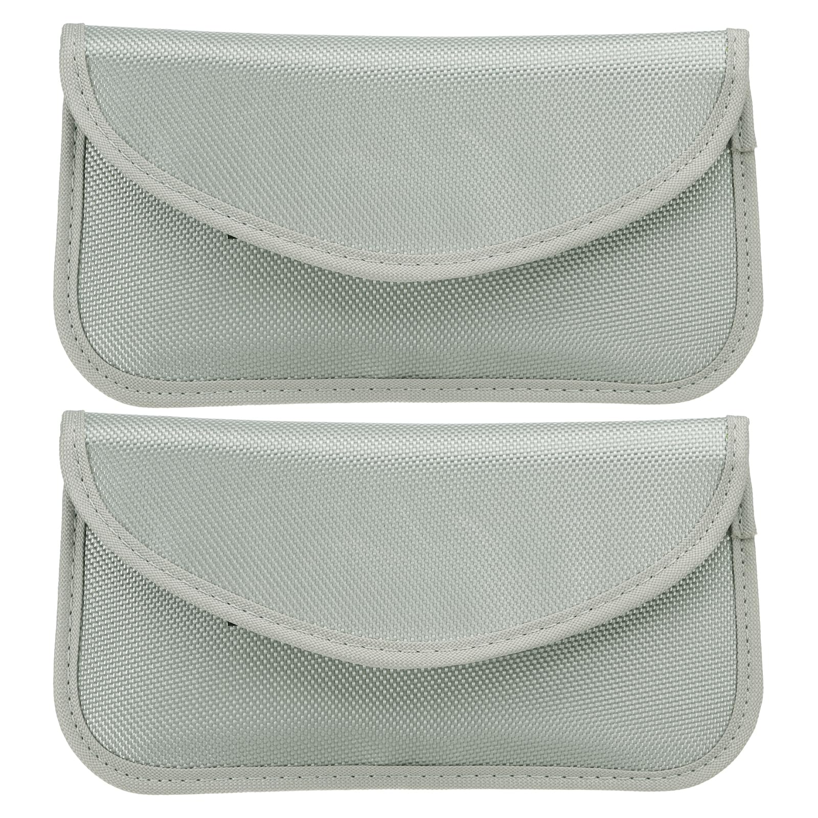 PATIKIL Faraday Bags, 2 Pack 6.5 Inch Signal Blocking Key Pouch Anti-Theft Car Protection Cell Phone RFID GPS Shielding Wallet for Privacy Card