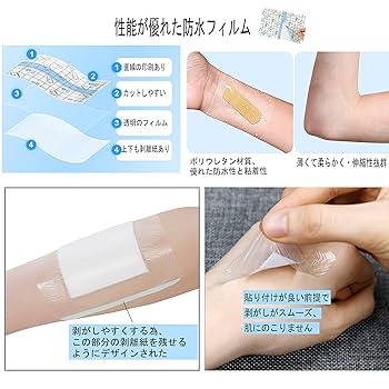 Amazon | SouZouキズ防水フィルム キズパワーパッド 大きめ
