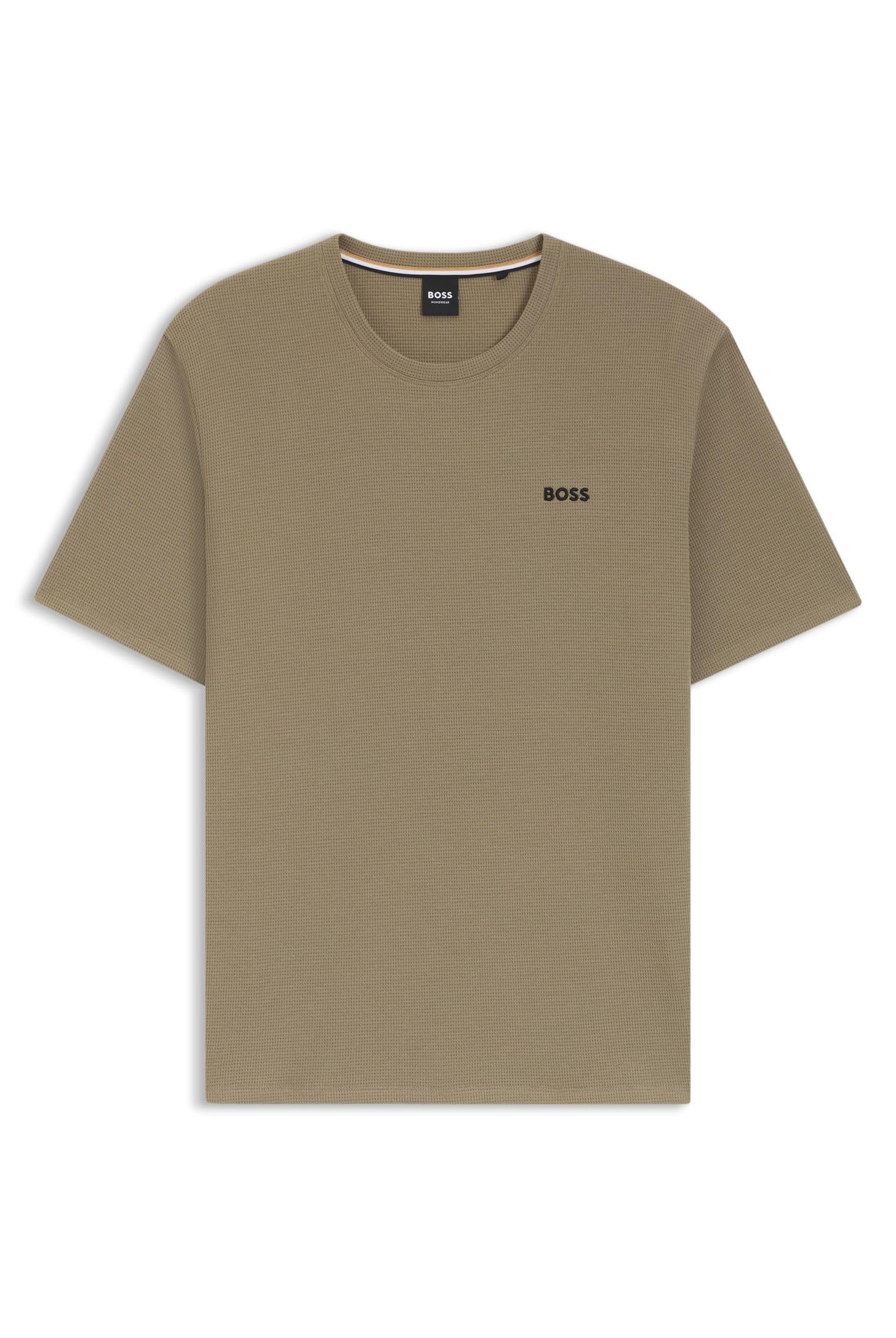 BOSS Herren Waffle T-Shirt 10269584 01 Pyjama_T_Shirt
