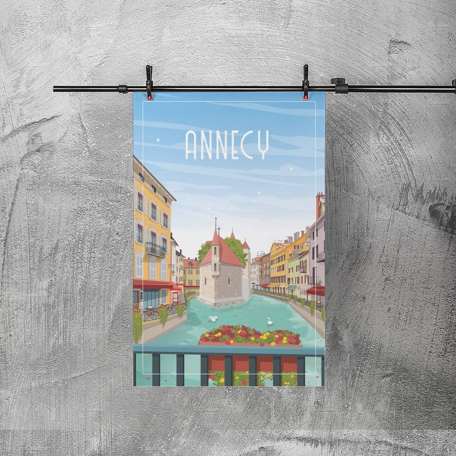 Déco Chambre Voyage Poster Vintage Annecy Sur Toile 30x45cm - Décoration Murale Moderne Pour Chambre Et Salon Affiche Voyage 30x45cm Déco Chambre Voyage Poster Vintage Annecy Sur Toile 30x45cm - Décoration Murale Moderne Pour Chambre Et Salon Affiche Voyage 30x45cm