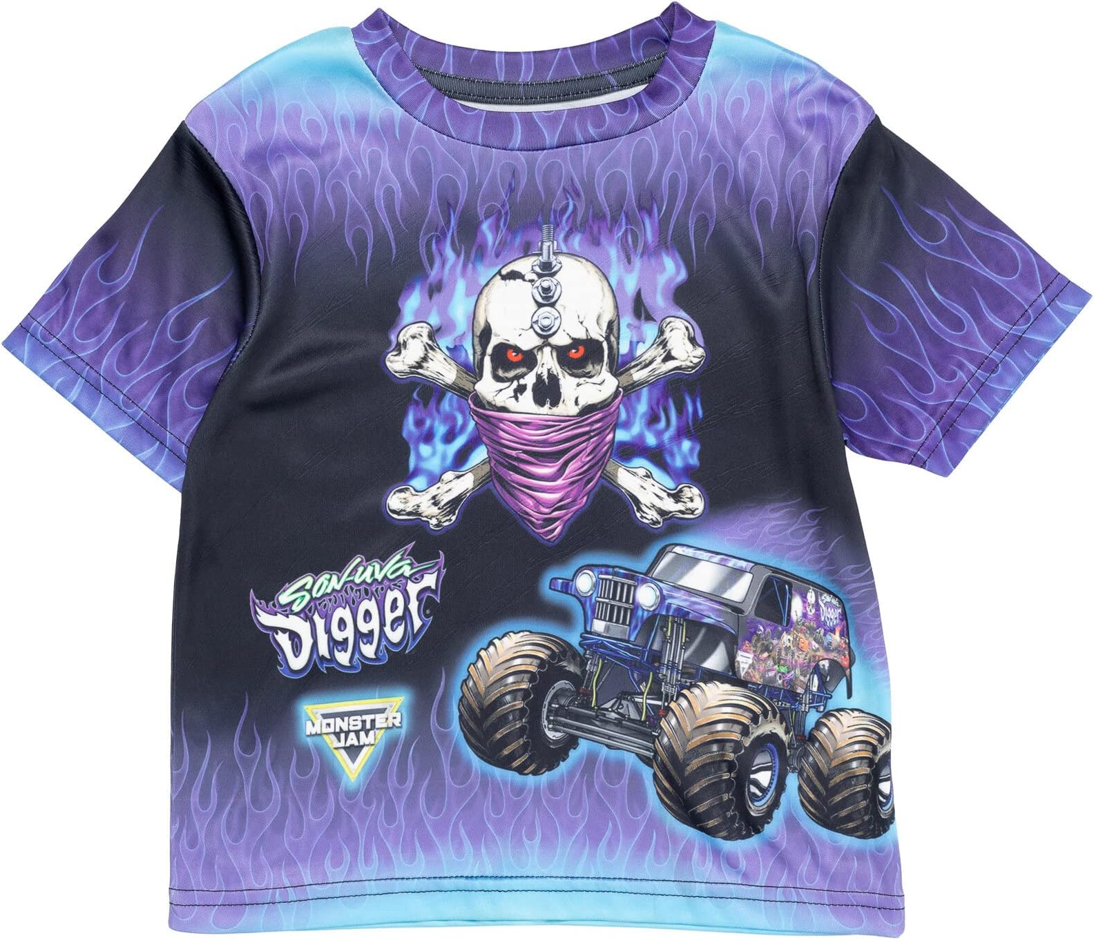 Monster Jam Matching Family T-Shirt Toddler to Adult Grave Digger El Toro Loco Megalodon