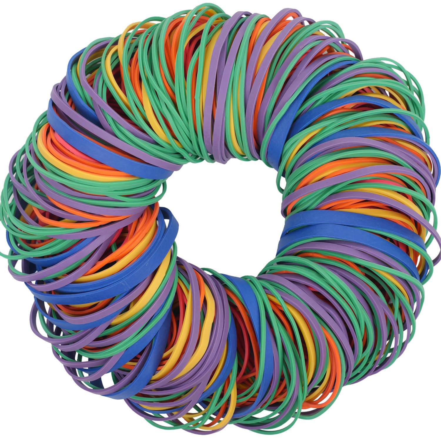 Rubber Bands assorted size multicolor 0.5 lb/227g rubber bands for School Home office supplies size#16,size18,size19,size32,size33,size64