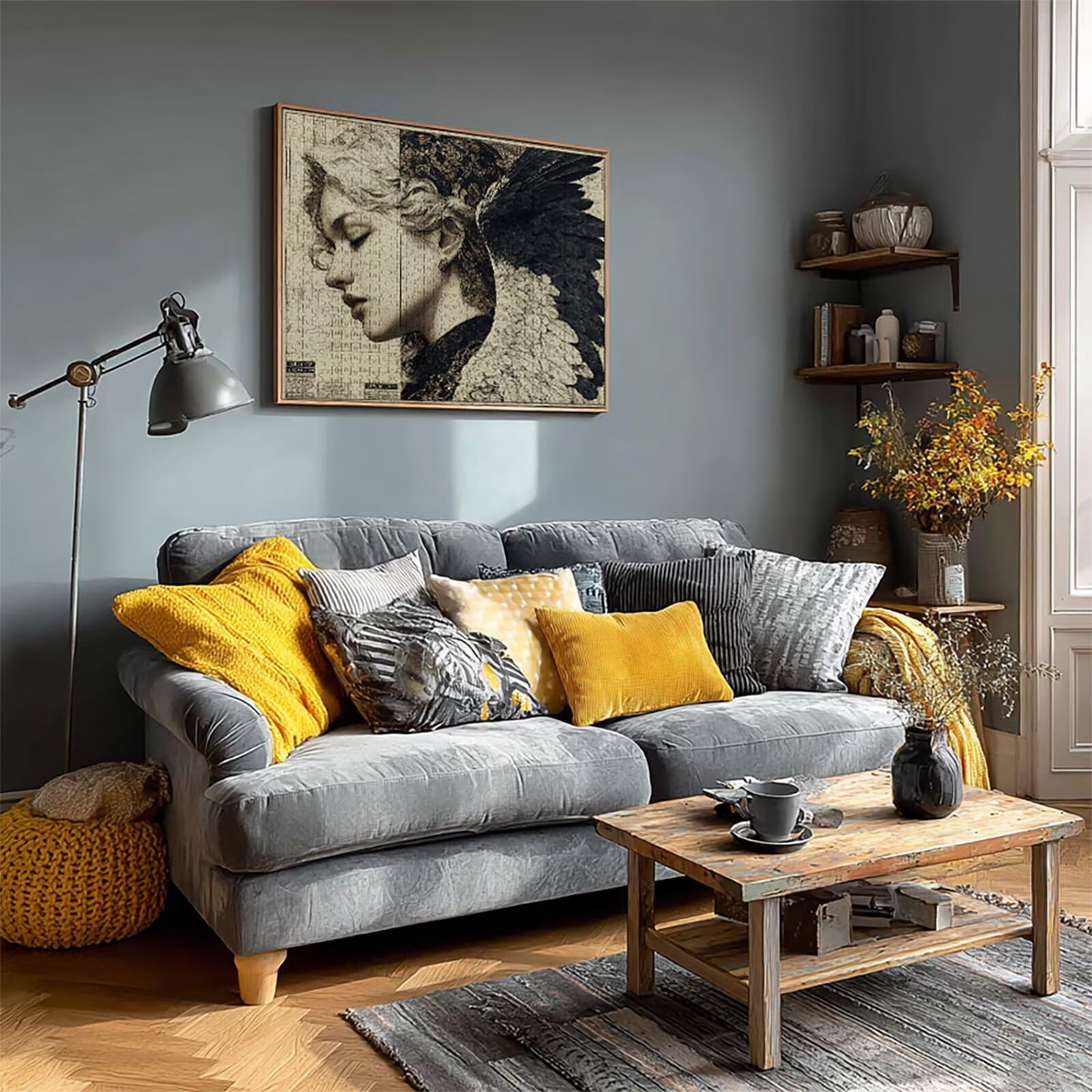 Puzzle Arte con Scatola Donna, Ala Puzzle Legno 3000 Pezzi Adulti 122x81cm, DIY Classici Gioco, Attività di Intrattenimento ad Alta Difficoltà, Jigsaw Per Tutta La Famiglia, Regalo Donna, 9-7319