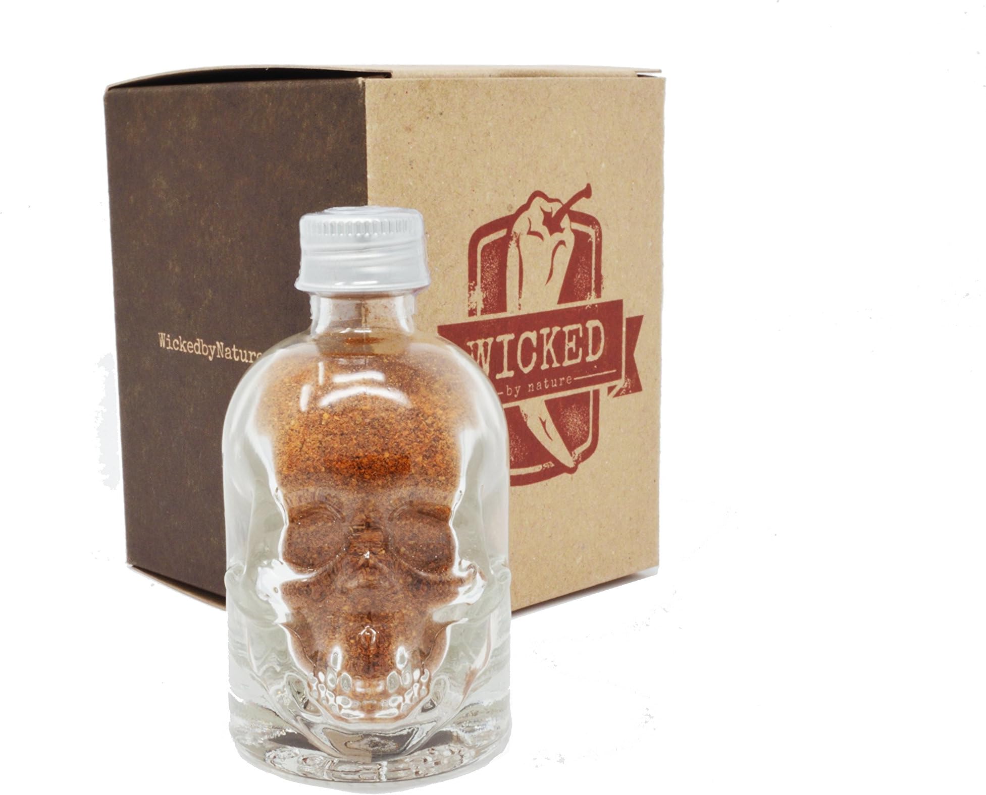 Carolina Reaper Chilli Powder in Skull Jar - Makes a Great Gift for Anyone who Likes Insane Spice!