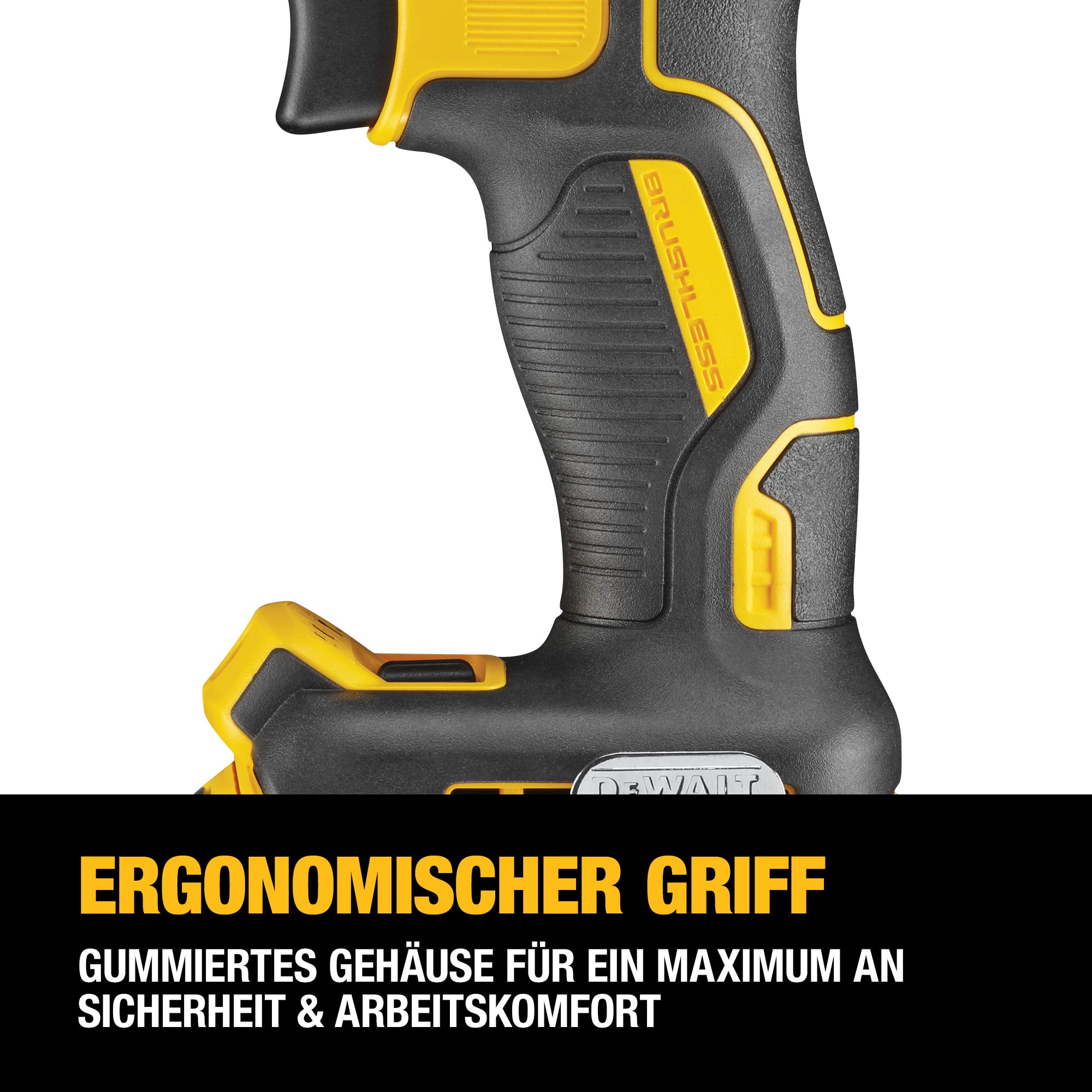 DEWALT XR 18V Akku-Bohrschrauber mit Bürstenloser Technologie, Ultra-Kompakt, 2x 2Ah Akkus & Ladegerät, 70Nm Drehmoment, LED-Arbeitsleuchte, Robuster Koffer – DCD791D2-QW