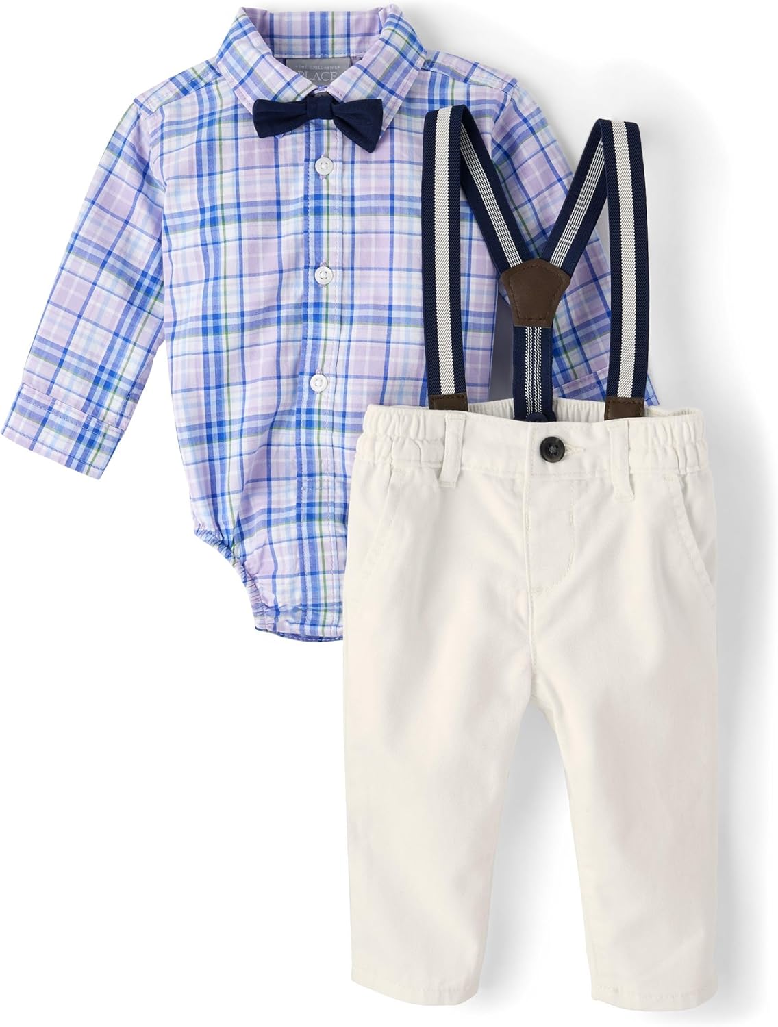 The Children’s Place baby-boys And Newborn Button Down Shirt and Pants, 2 Piece Outfit The Children’s Place baby-boys And Newborn Button Down Shirt and Pants, 2 Piece Outfit