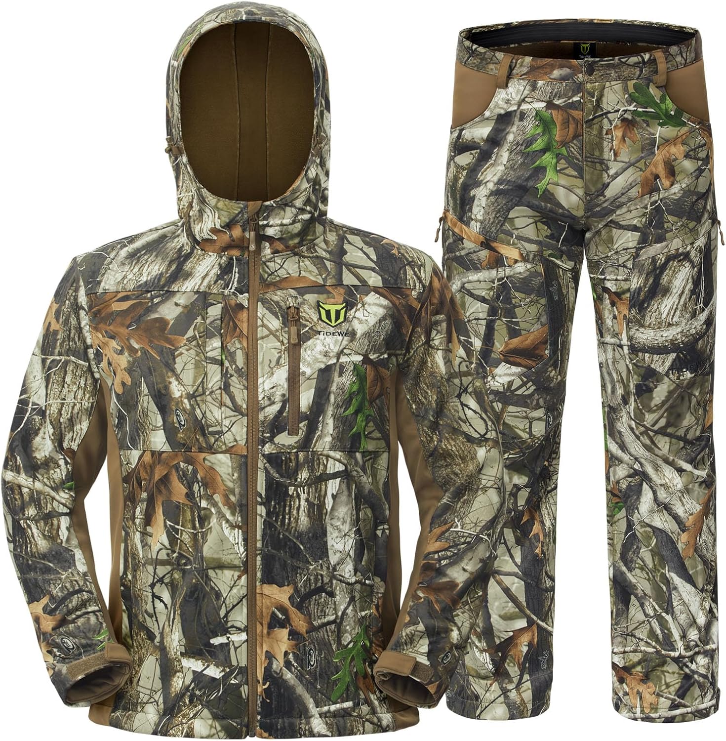 TIDEWE Hunting Clothes for Men with Fleece Lining