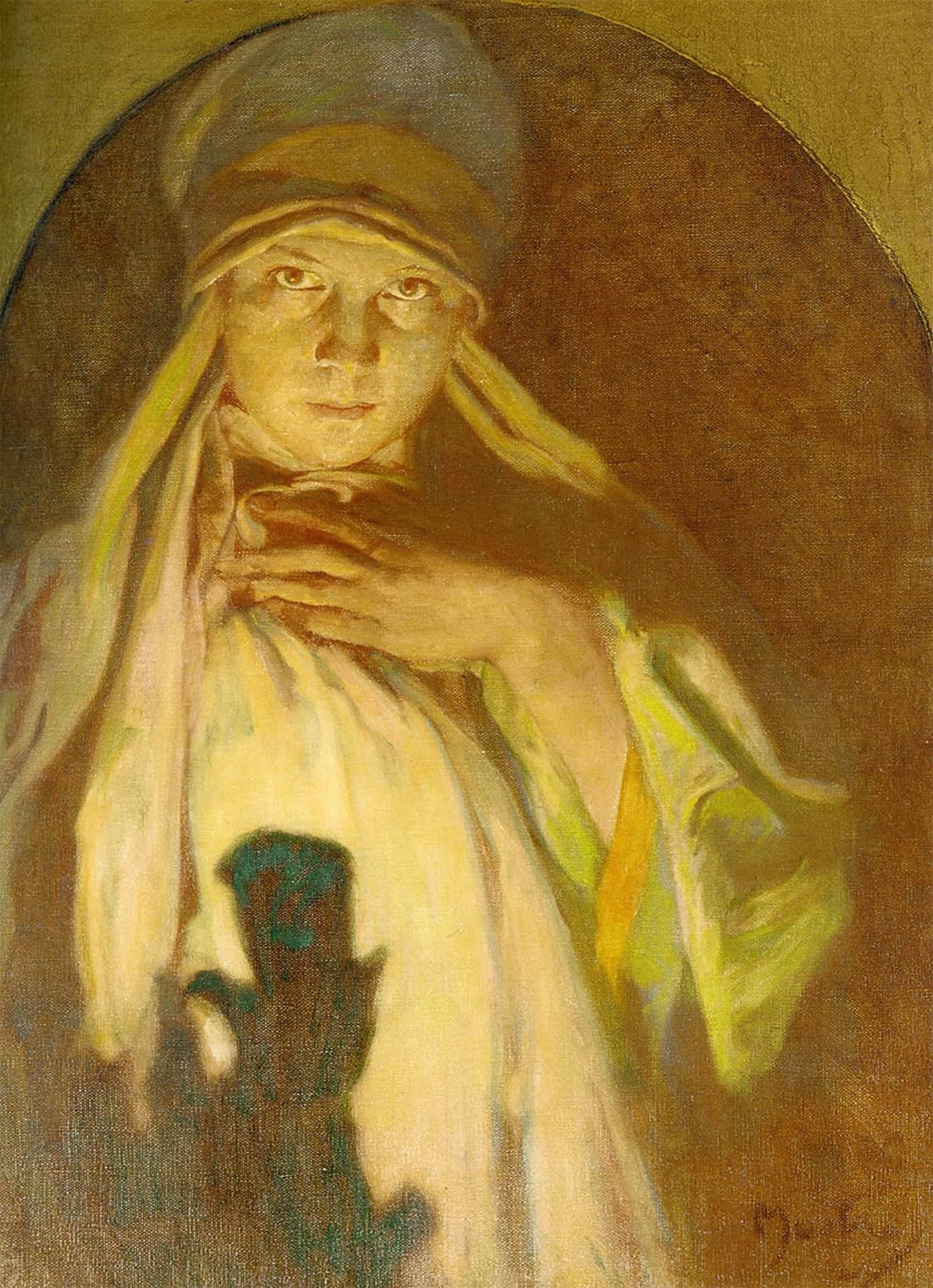 ARTXLXXBN Famous Art Print Poster Vintage Wall Art the Trappistinen by Alphonse Mucha Canvas Art Poster for Home Decor 60x90cm