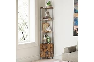 SUNMORY 5-Tier Corner Shelf with Storage