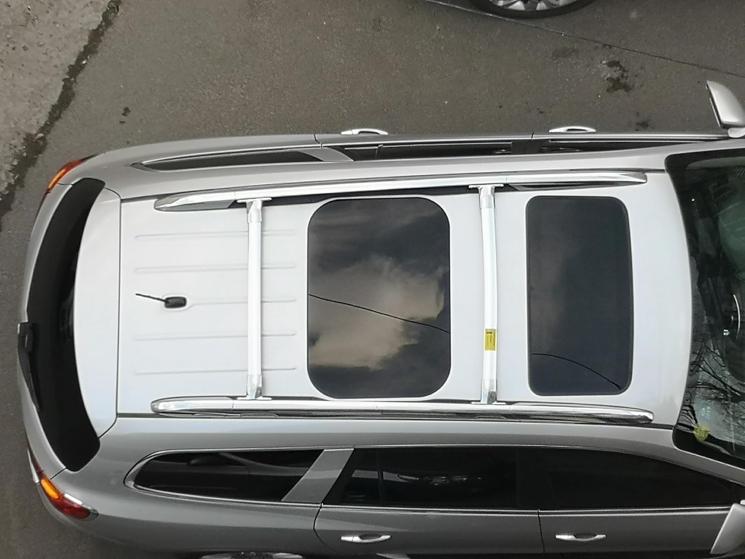 2Pcs Cross Bar Fits for Lincoln Navigator 2018–2024 Roof Rails Crossbars Stainless Steel 550lbs