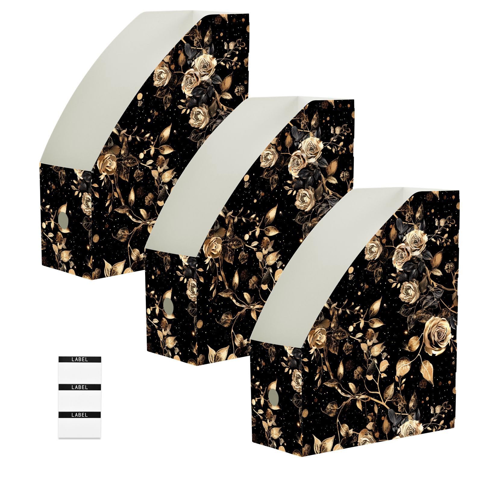 Chemise de rangement pour documents et papiers de bureau au design floral
