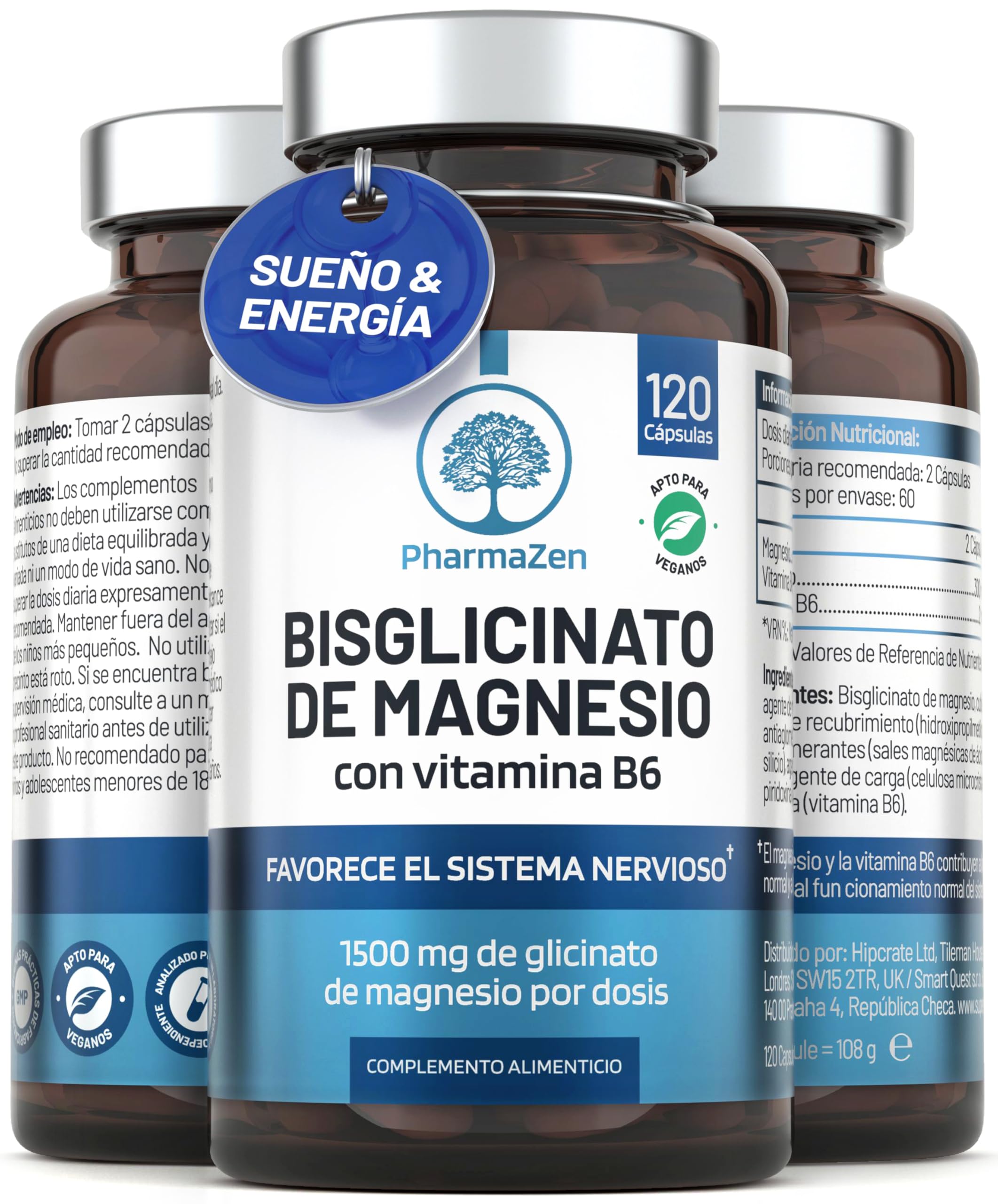 Oferta: Bisglicinato de Magnesio 1500 mg - Sueño y