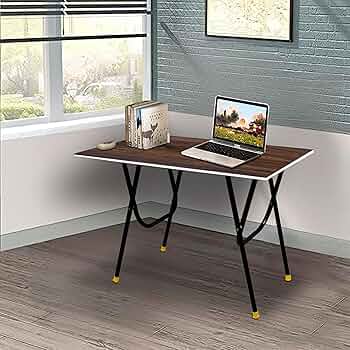 Urban Decor Multipurpose Table  Compact and Foldable for Office or Study Use with Strong Metal