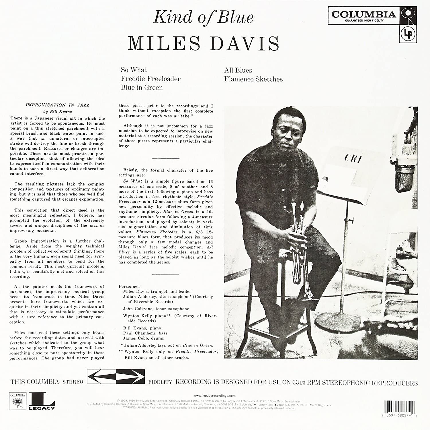Kind Of Blue - Blue Train - Miles Davis and John Coltrane HQ LP Bundling