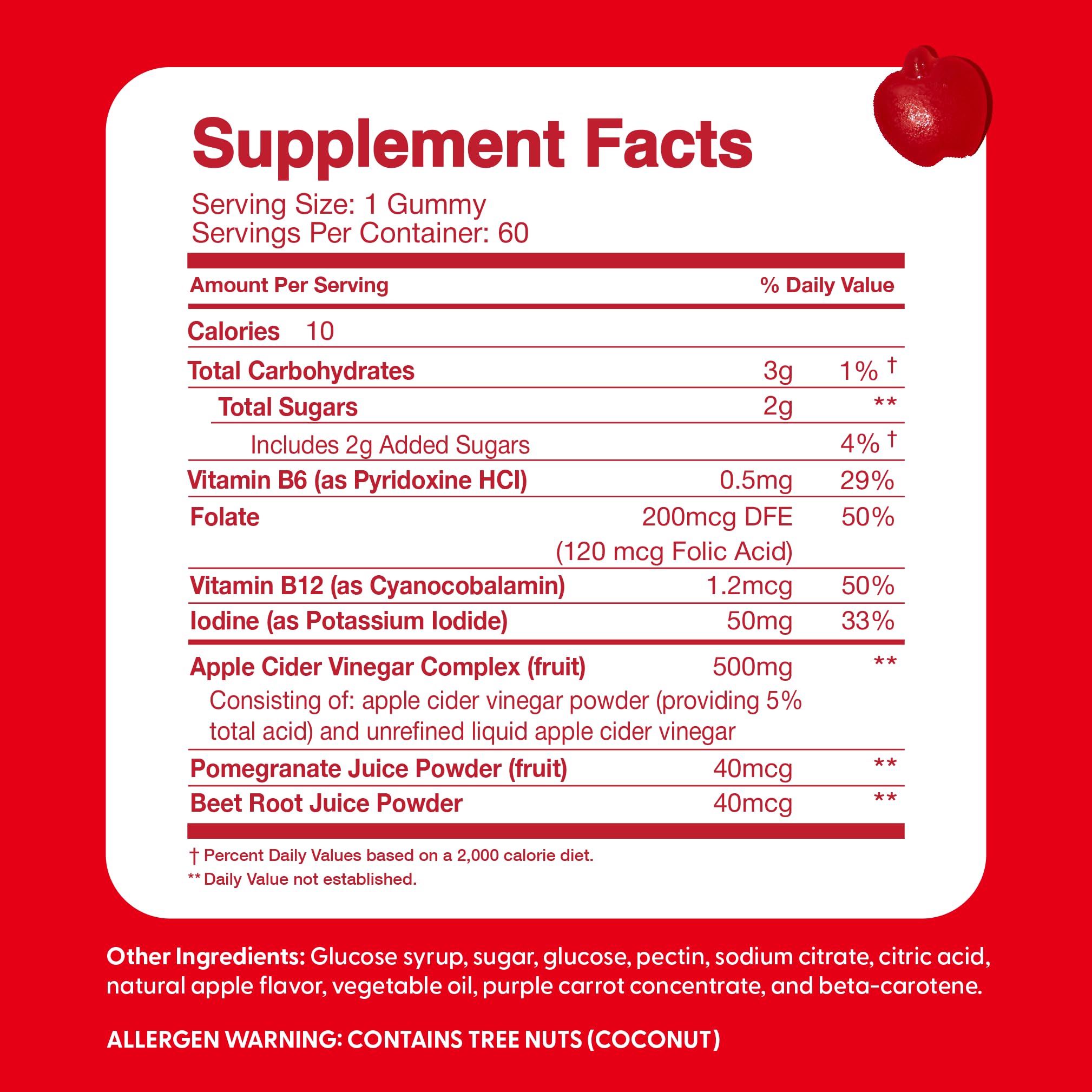 Feel Great Apple Cider Vinegar Gummies for Kids | Rich in Digestive Enzymes & Natural Antioxidants for Gut Health | Vegan Gummy Supports Healthy Nutrient Absorption | 60 Day Supply — Amazon image 4