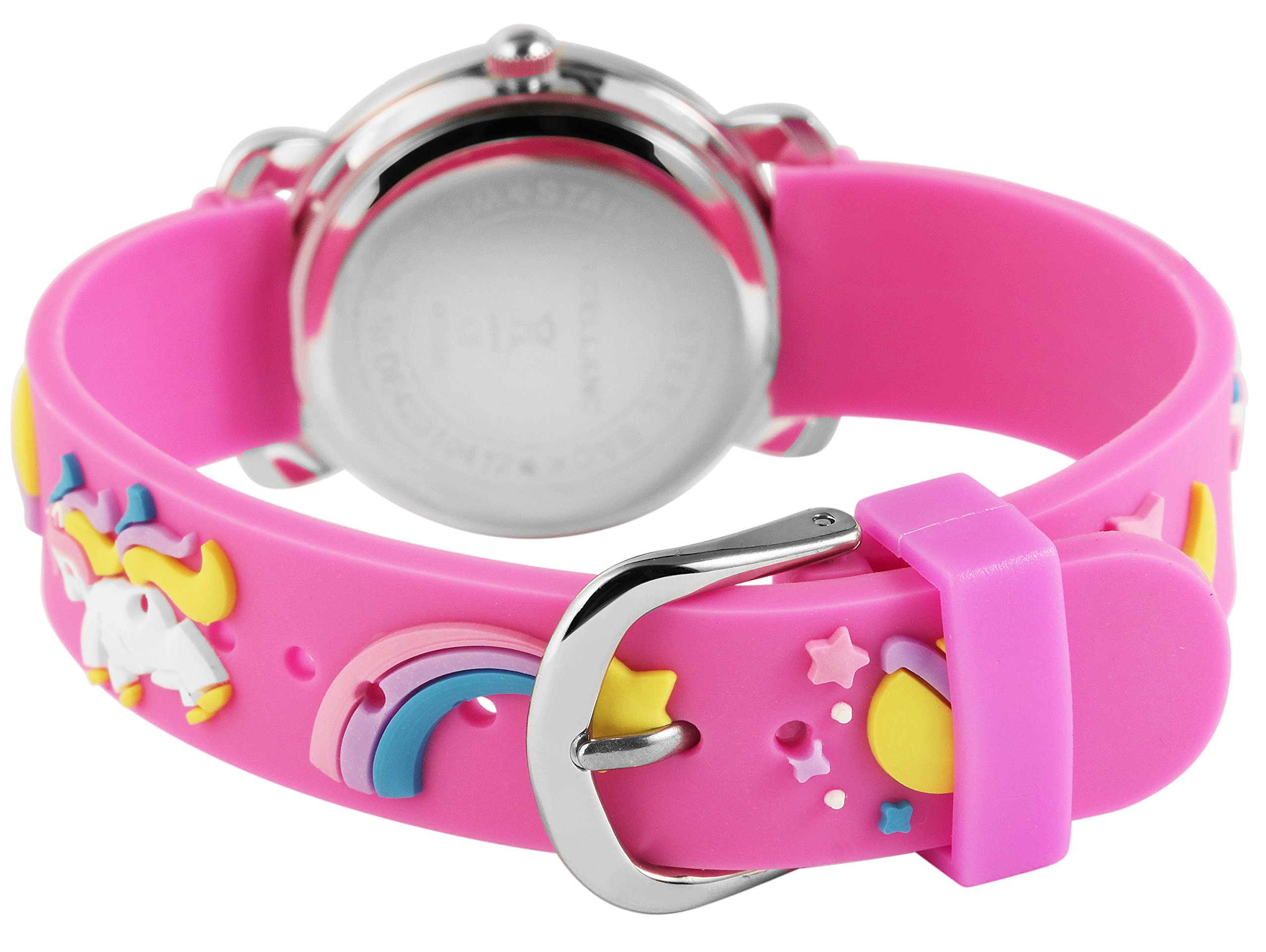 Excellanc Orologio Pony Analogico per Ragazza con Cinturino in Silicone Rosa