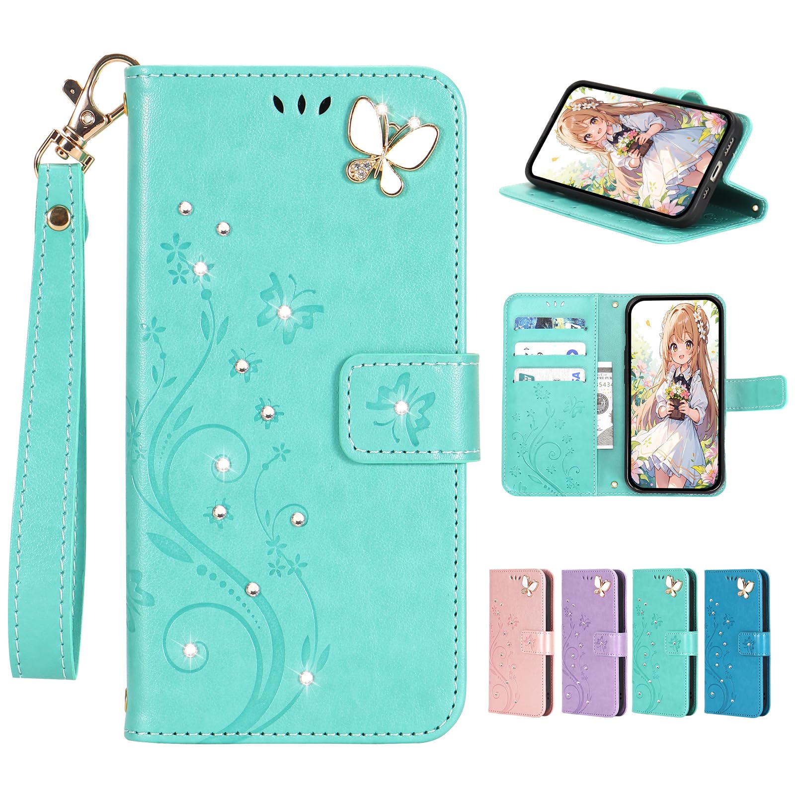 Amazon.co.jp: AQUOS wish 5用のケース手帳型 SH-52F SH-M32 ケース
