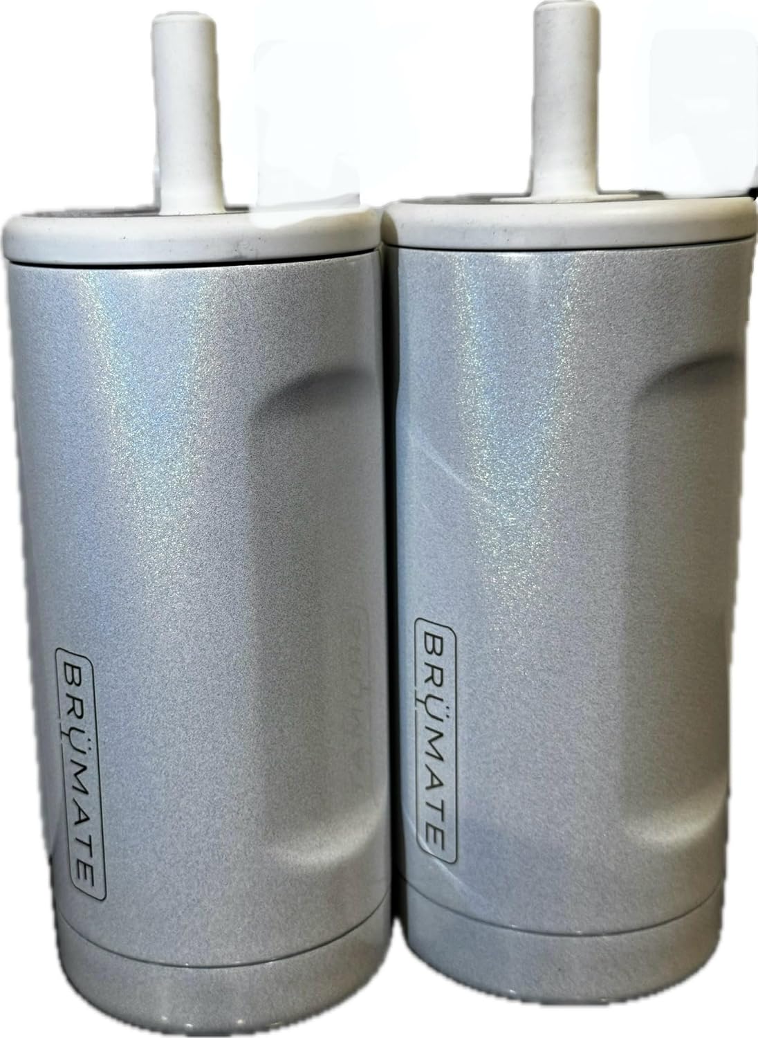 Brumate 12 oz. Straw Tumbler 2-Pack, Glitter White