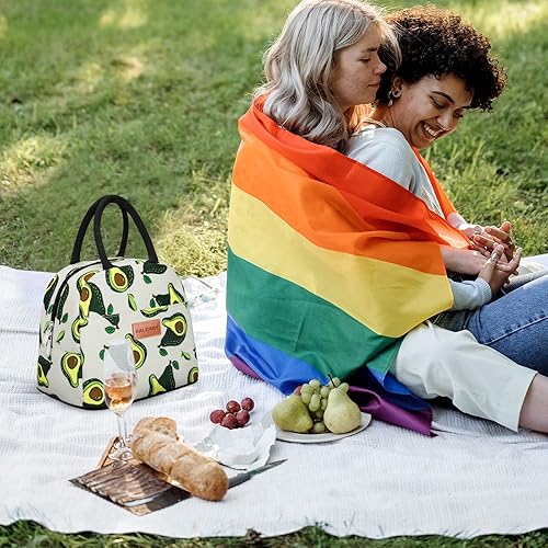 Miniatura 7 de BALORAY Bolsa de almuerzo para mujeres y hombres, lonchera aislada para adultos, bolsa de almuerzo reutilizable para el trabajo, picnic o viajes