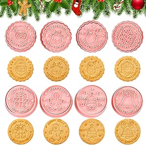 Sunshine smile Uitsteekvormpjes voor Kerstmis, 8 stuks, koekjesvormen