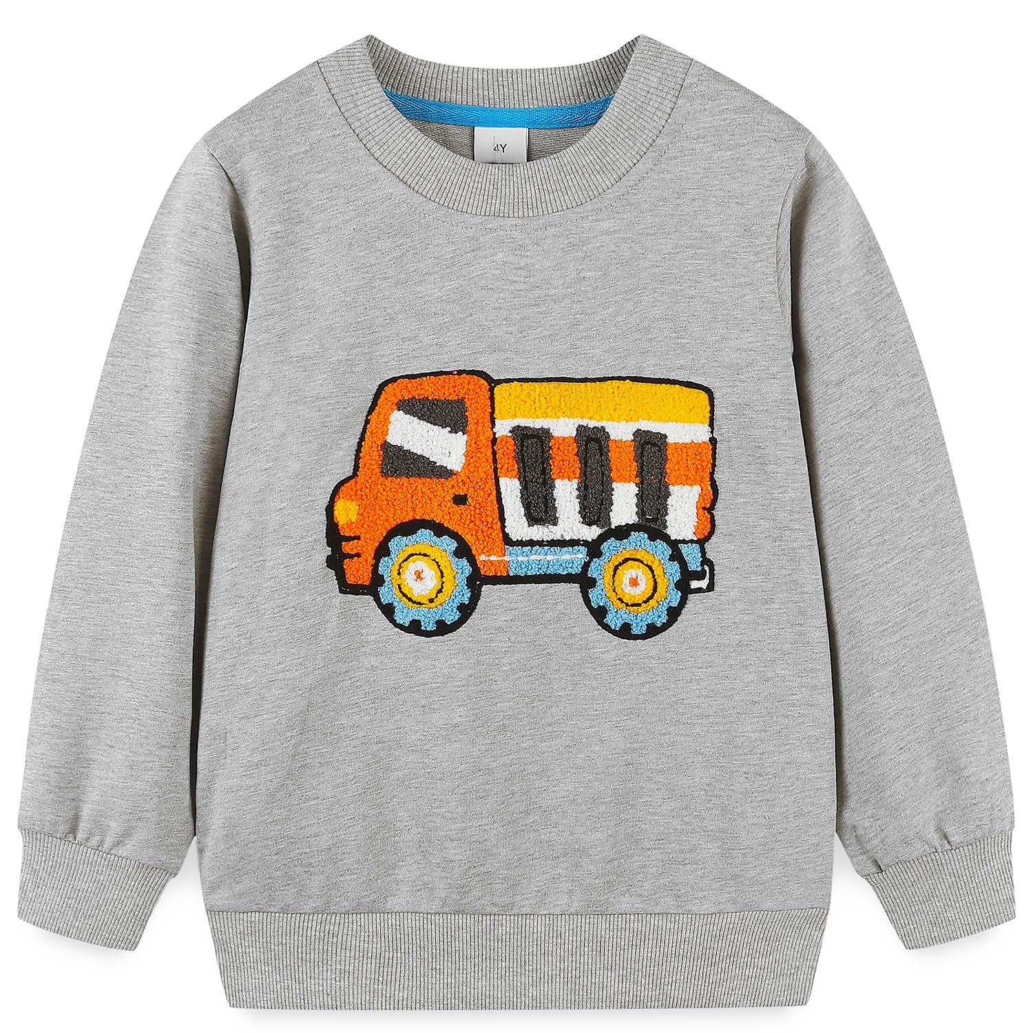 Bumeex Toddler Boys Crewneck Sweatshirts Cotton Long Sleeve Shirt Tops 2-7Y