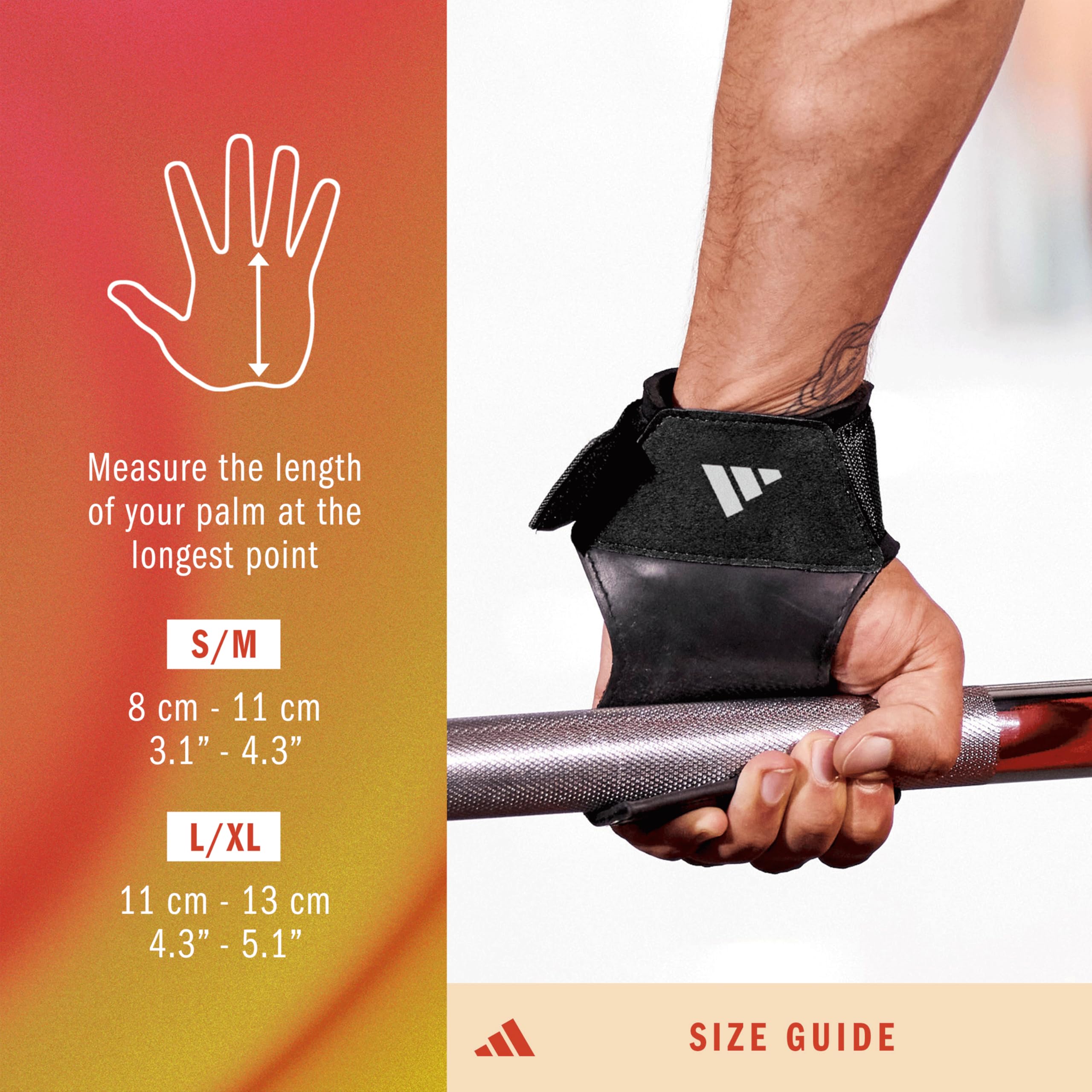 Adidas Cinghie di sollevamento imbottite L-XL