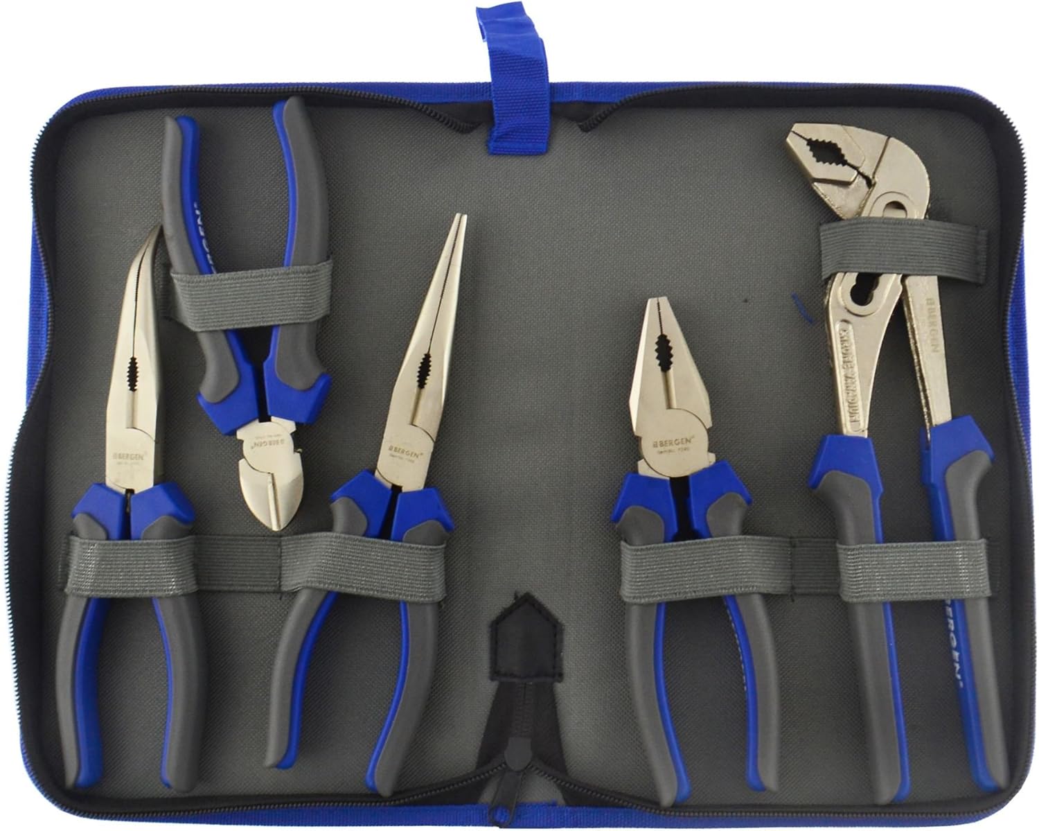 5pc Pliers Set Combination/Long nose/Cutters/Waterpump plier AU050