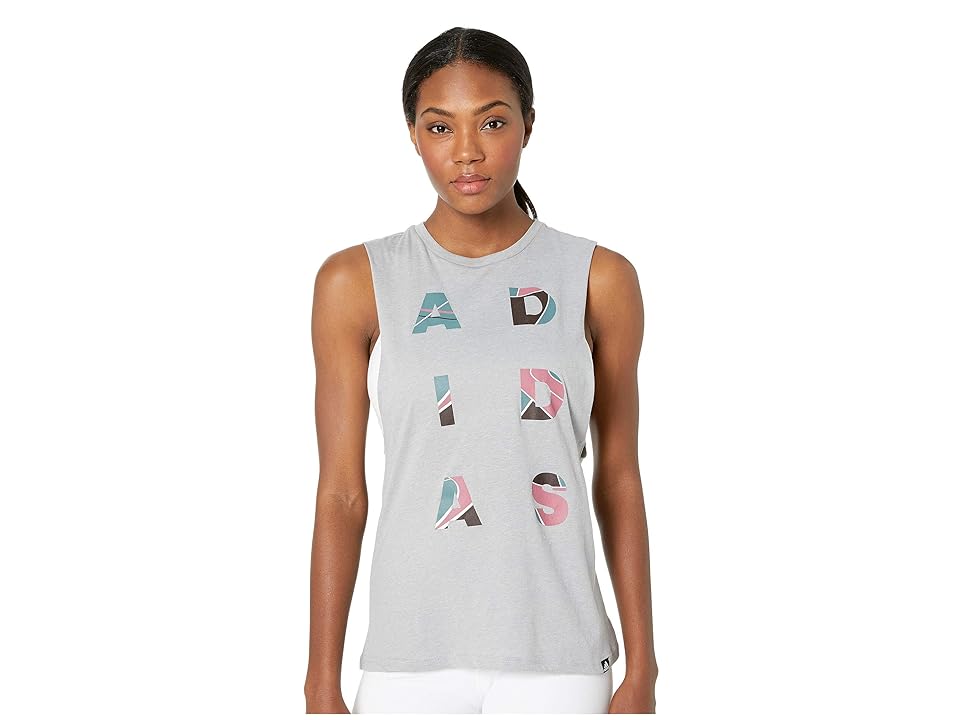 

adidas Adidas Courts Muscle Tank Top (Medium Grey Heather) Women's Sleeveless
