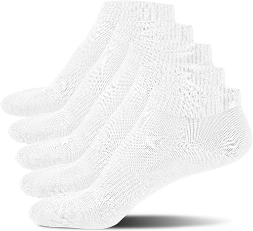 Cozi Foot 510 pares de calcetines de tobillo para mujer, atléticos, suaves, de corte bajo