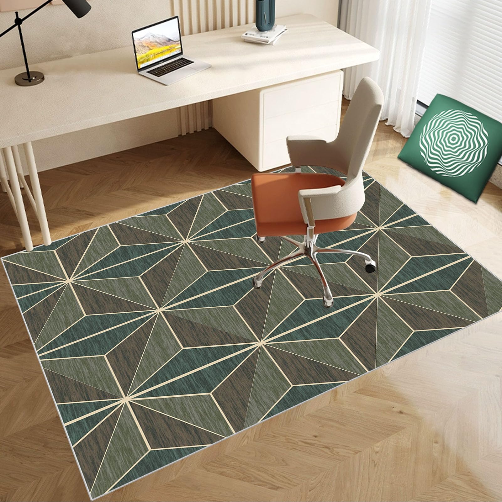 Tapis de chaise de jeu antidérapant 90x150cm pour sol dur et bureau