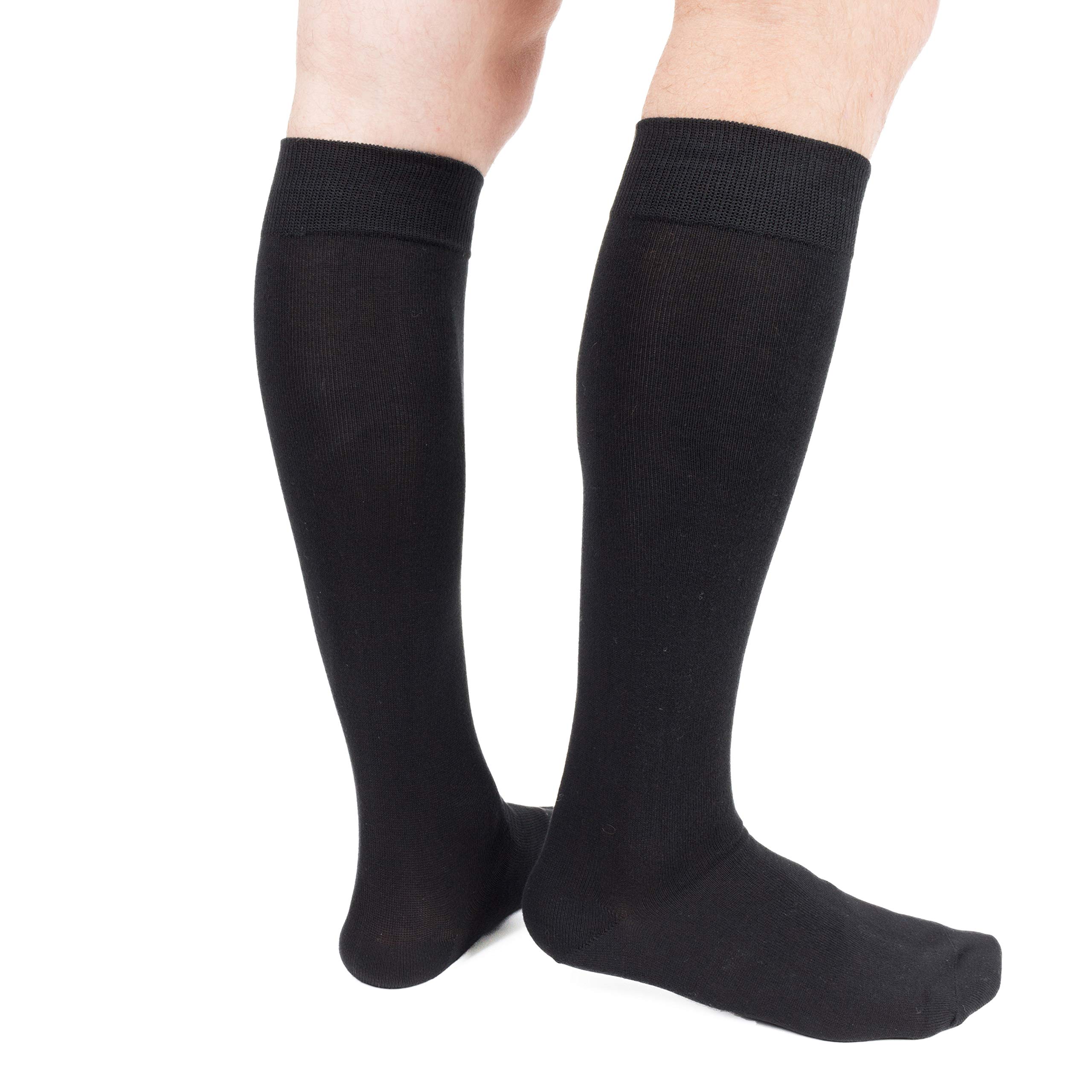 Ciocca Calcetines de hombre largos, cálidos de algodón retorto resistente - 6 pares - Dos tallas
