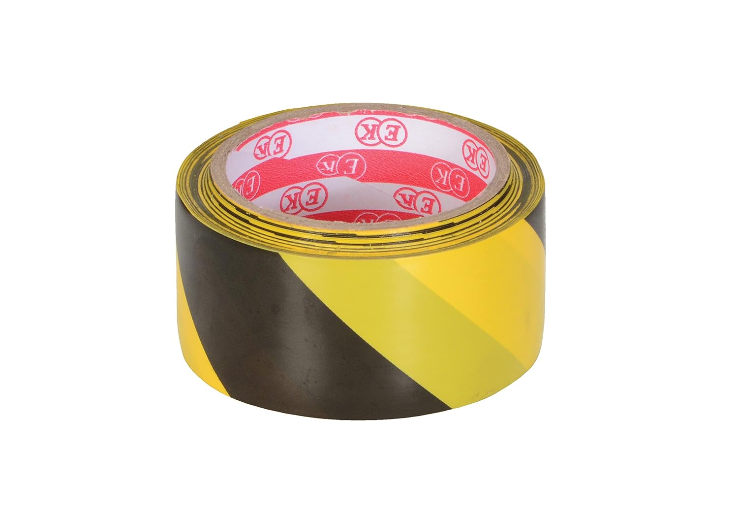 Vestil YB-282-R Striped Floor Tape, Black/Yellow, 82' Length, 2" Width