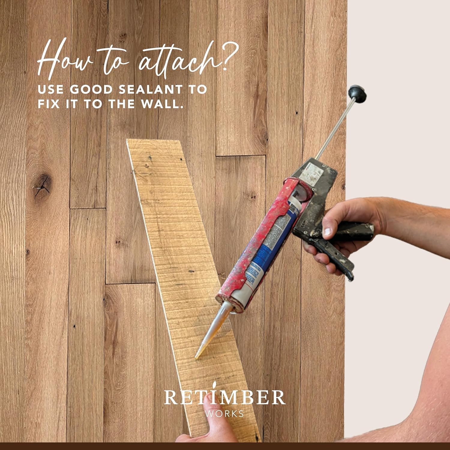 RETIMBER WORKS - Rivestimento da parete in vero legno di rovere Zadar, 0,8 m² per scatola, rivestimento in legno per pareti interne, pannelli in legno anticato rustico