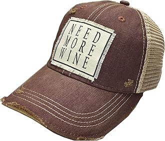 Vintage Life Funny Hats for Women and Girls, Distressed Trucker Baseball Cap with Sayings