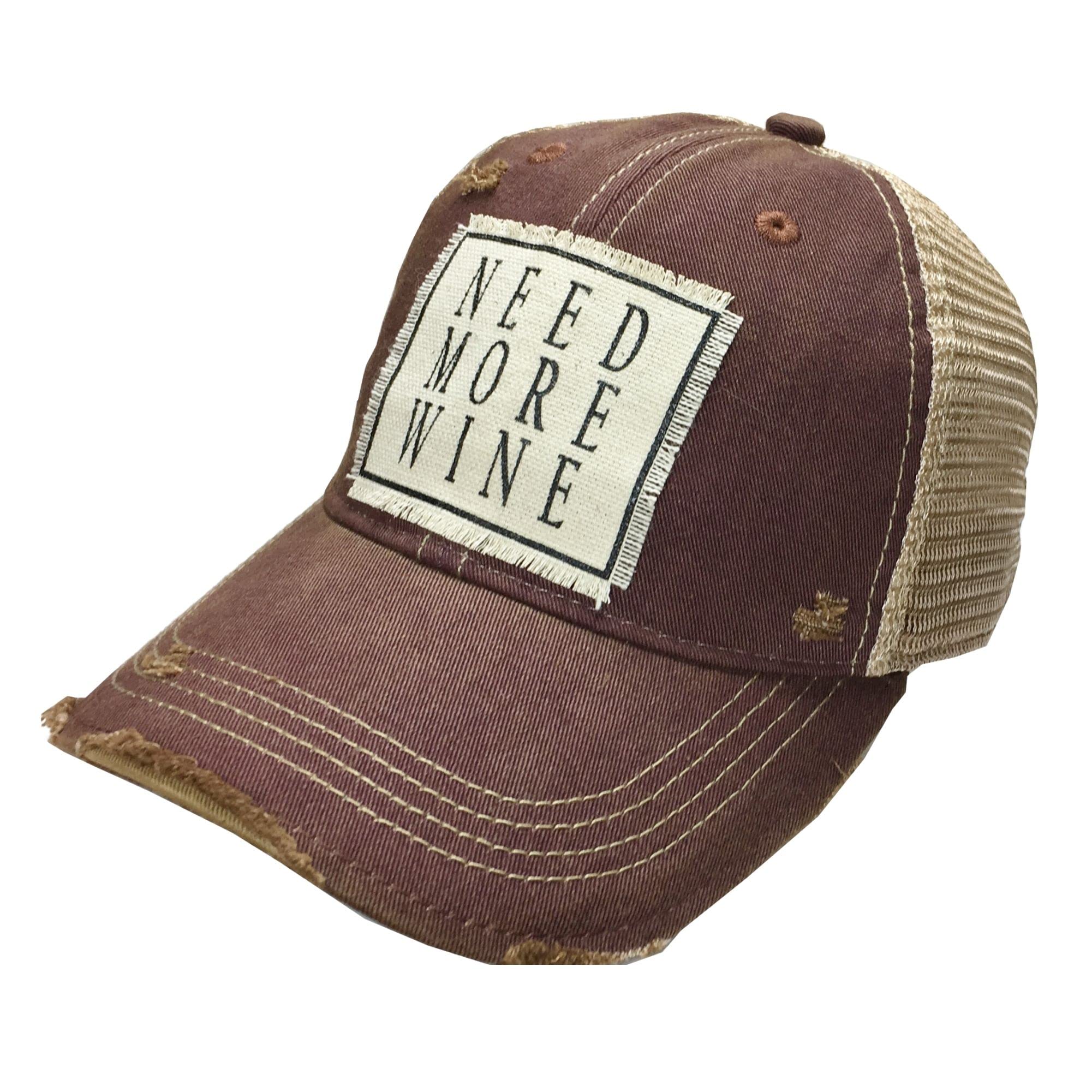 Vintage Life Funny Hats for Women and Girls, Distressed Trucker Baseball Cap with Sayings