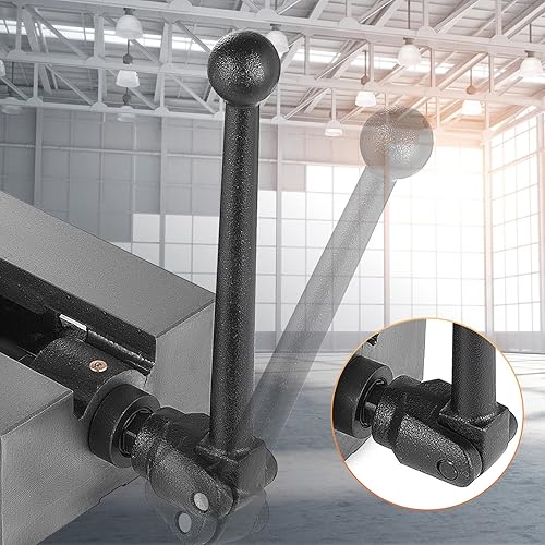 Vista 14 de Mophorn Tornillo de fresado de 4 "/100 mm, tornillo de banco de abrazadera material de hierro fundido nodular, tornillo de sujeción de tornillo