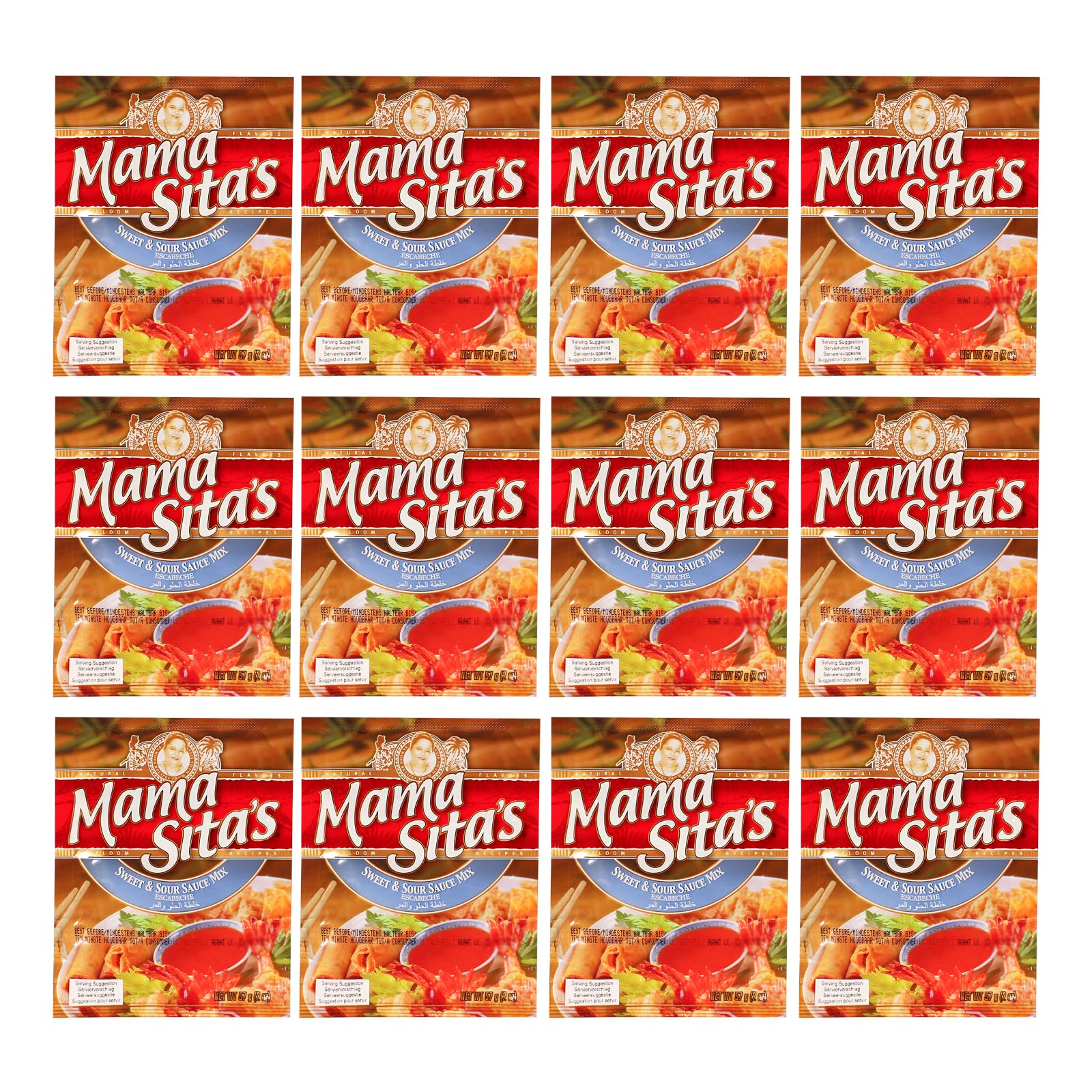 12er Pack (12x 57g) Mama Sita´s Suess Sauer Mix (Papa Vo®)