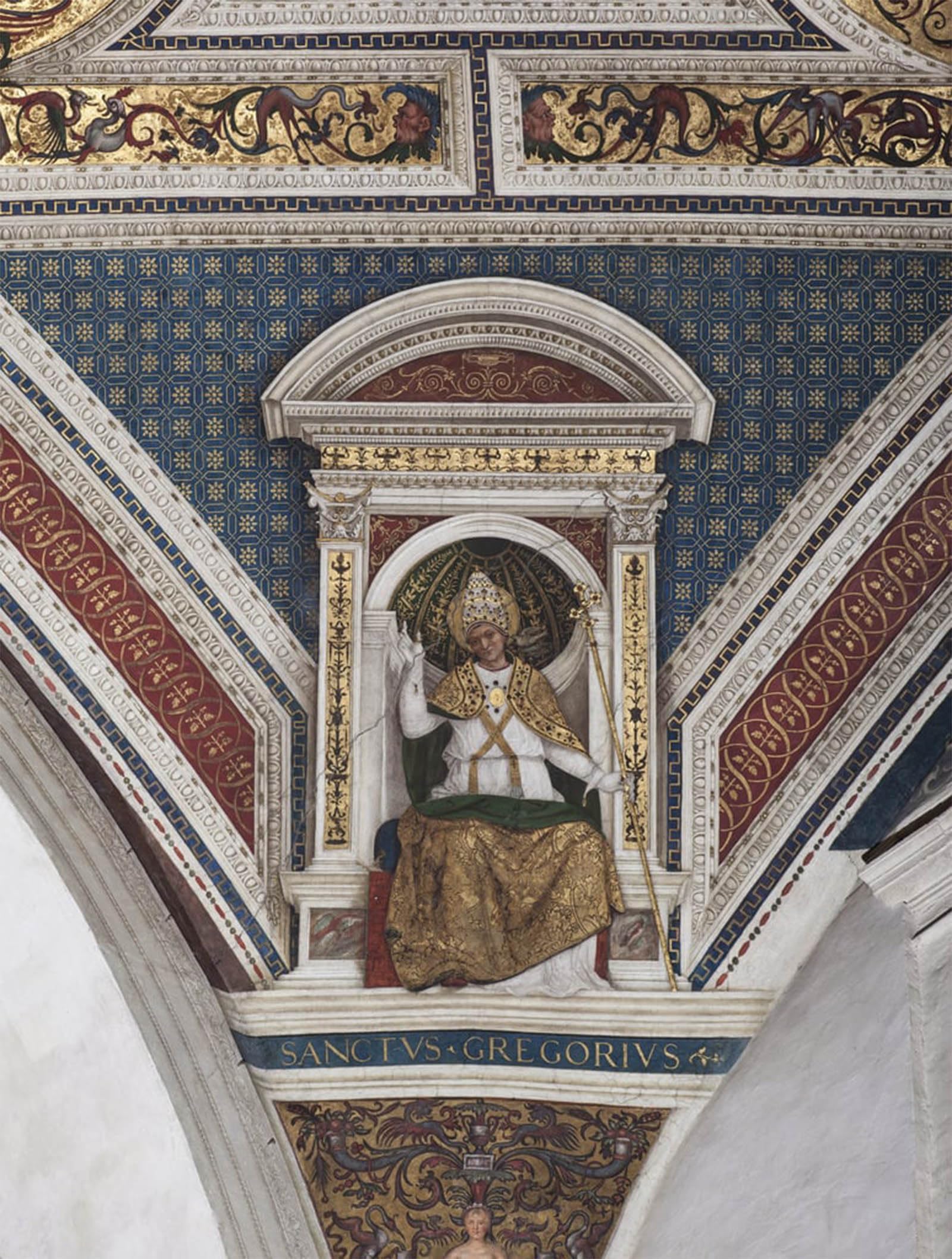 SERENDIPITP Vintage Picture Print on Canvas Wall Art Poster Detail of the Doctors of the Church by Bernardino Di Betto Pinturicchio Artwork Print Poster for Wall Decor 60x90cm