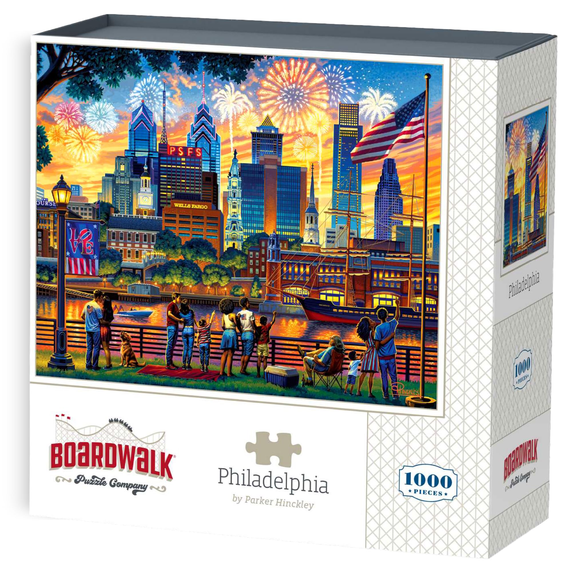 Boardwalk Puzzles Philadelphia - 1000 Piece Jigsaw Puzzle for Adults, Made in USA
