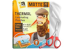 Matte Thermal Laminating Pouches, Keep Your Documents Safe and Presentable