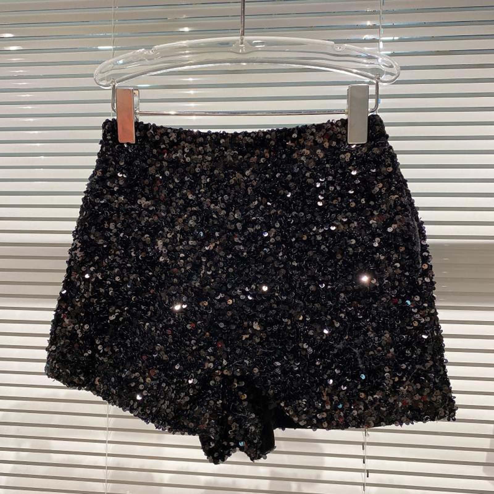 Shorts pour Filles à élastique avec Paillettes et Sequins Tenue décontractée Festive pour Enfants parfaites pour Le Jeu Quotidien et Les Moments festifs #284