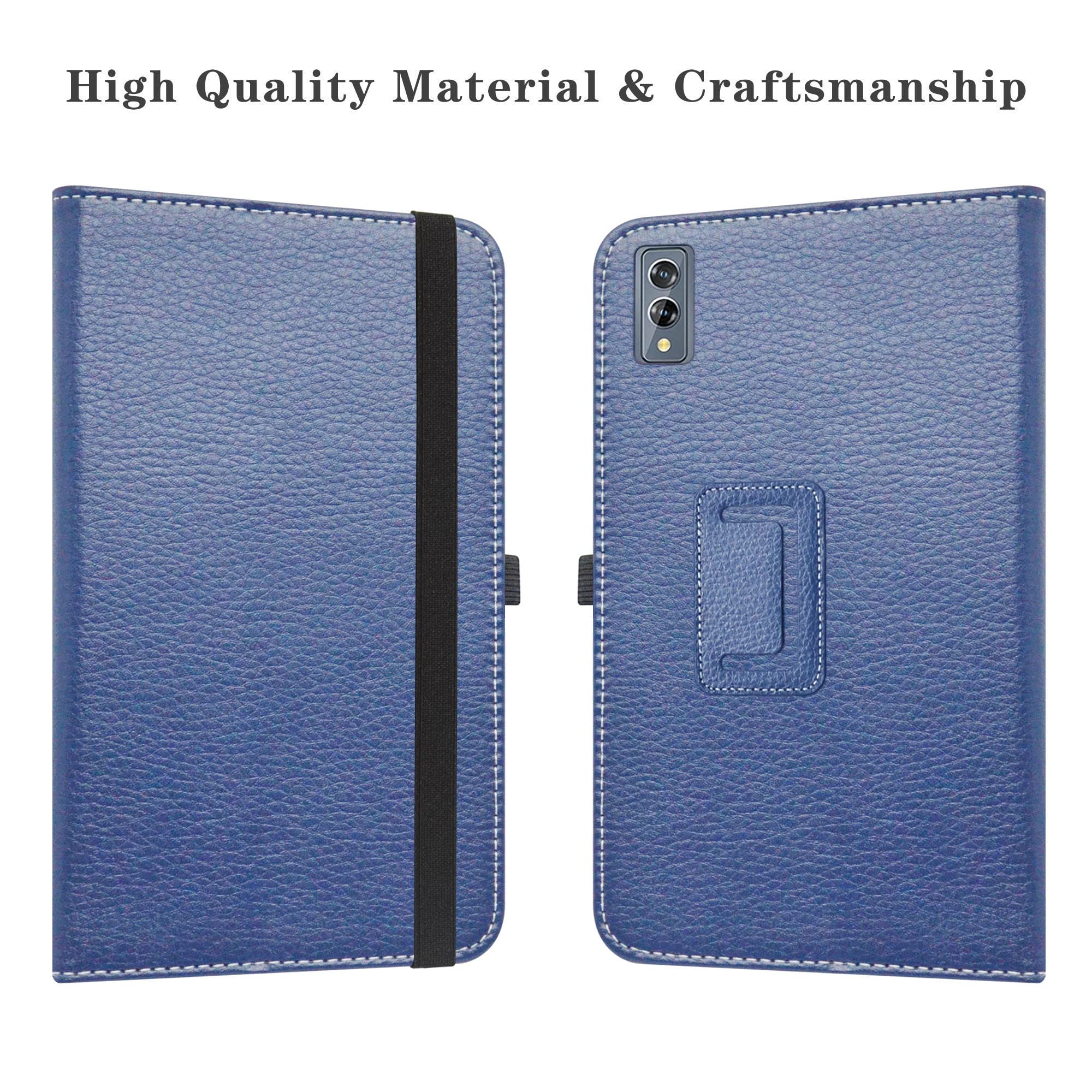 Custodia In Pelle PU Per Blackview Tab 11 E Tab 11 SE – Cover Sottile Con Supporto Regolabile (Blu) - 3