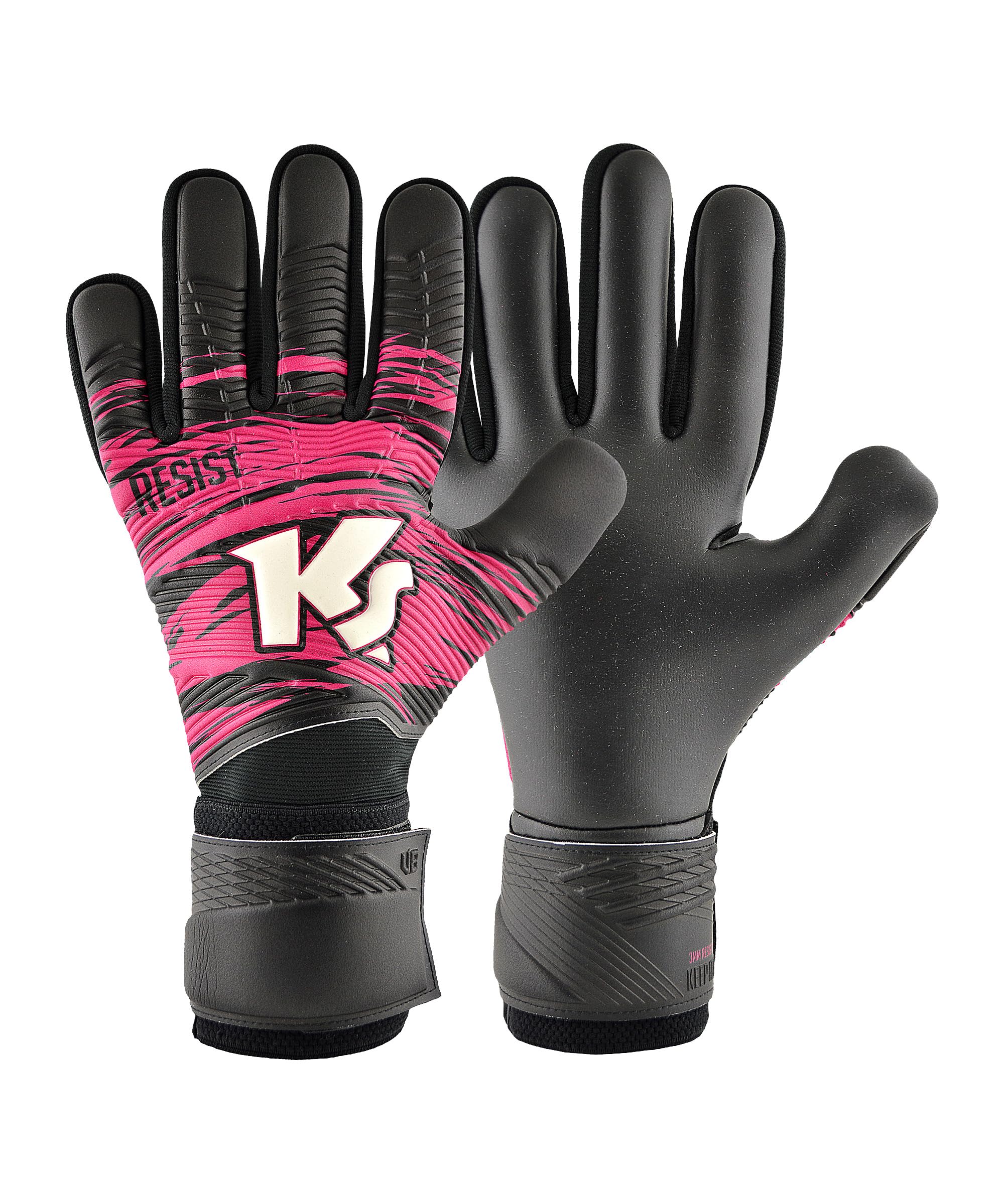 KEEPERsport Torwarthandschuhe Varan8 Zone NC Resist ohne Fingerschutz, Fußballhandschuhe, 3mm Resist Claw, mit Lasche - Diverse Größen